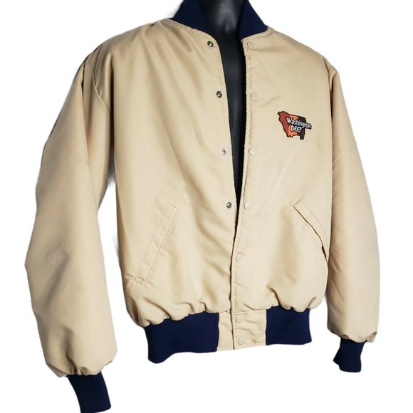 Birdie Jacket By Richard Leslie Quilted Bomber Jacket Washington State Cow Beef - Picture 3 of 10
